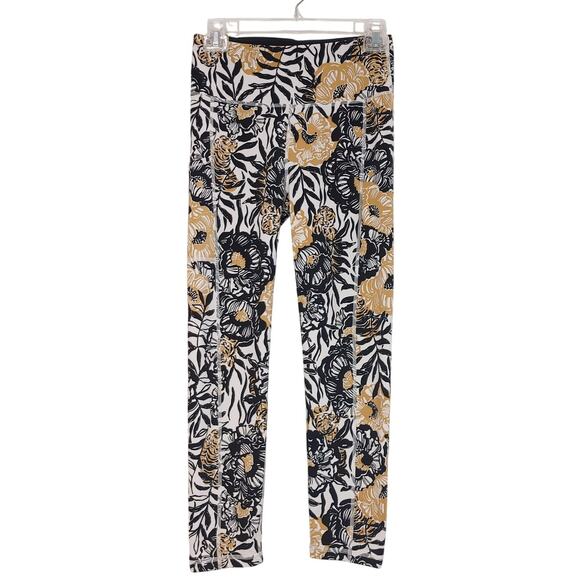 Lilly Pulitzer Luxletic Onyx Peony Weekender Legging High Rise Women Small - Picture 2 of 9